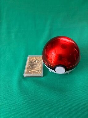 1999 Pokemon 23 karat gold plated TOGEPI card Burger King toy & Pokeball HTF